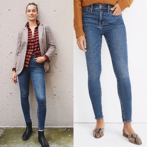 NWOT Madewell 27x28 10" High-Rise Skinny Jeans Wendover TENCEL denim 0311 - Picture 1 of 11